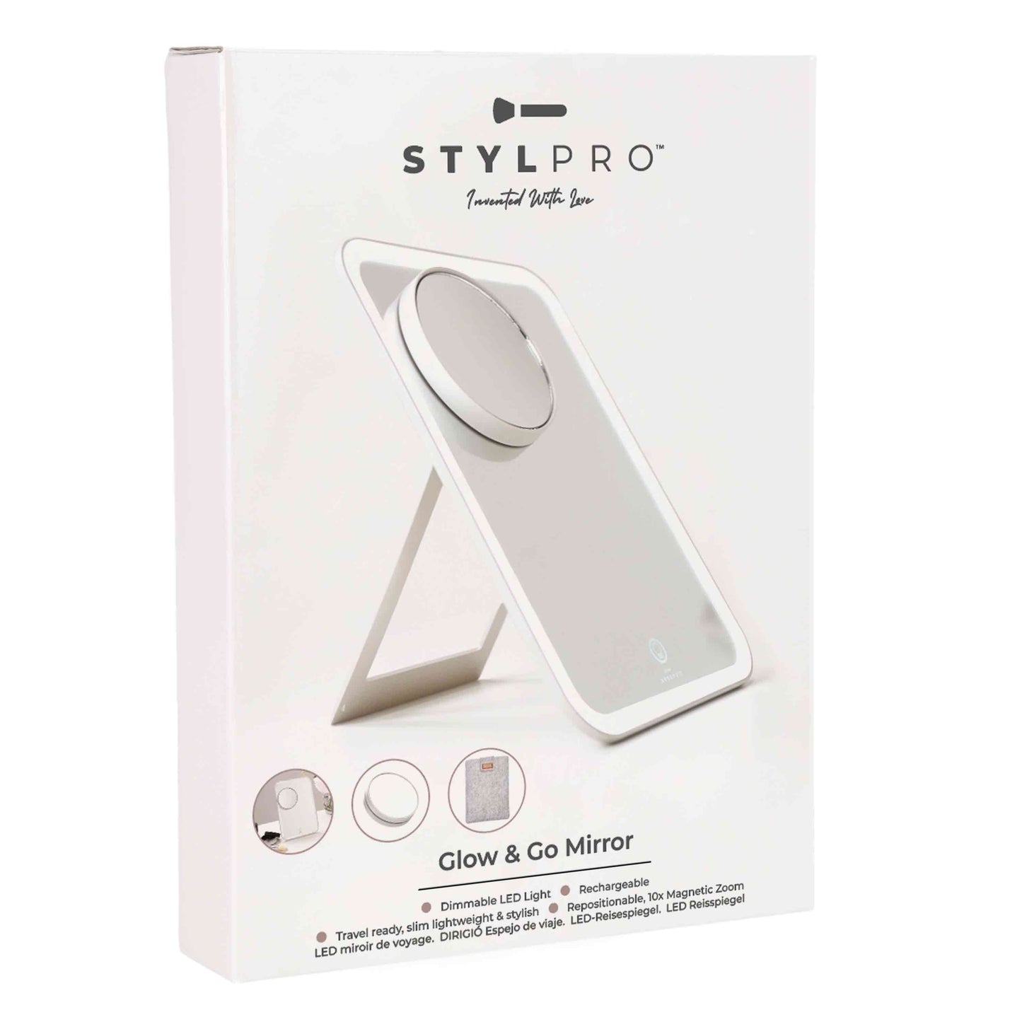 STYLPRO GLOW & GO™ Mirror - Espejo luminoso Glow & G0