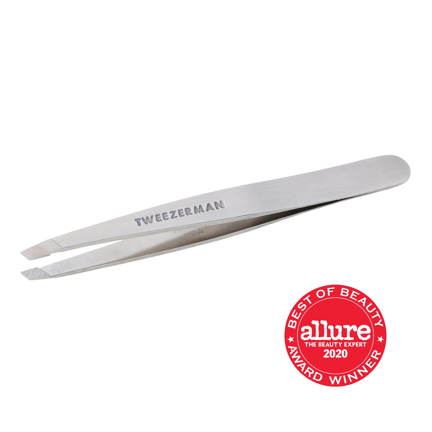 Slant Tweezer Classic Stainless Steel-Pinza Inclinada Clásica de Acero Inoxidable