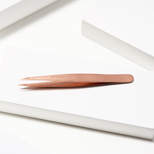 Point Tweezer Rose Gold-Pinza Punta Oro Rosa